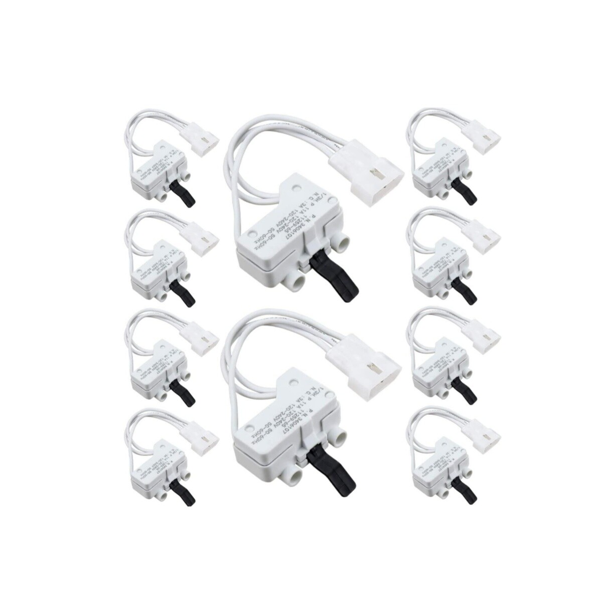 10X 3406107 Dryer Door Switch For Whirlpool Kenmore 3405100, 3405101