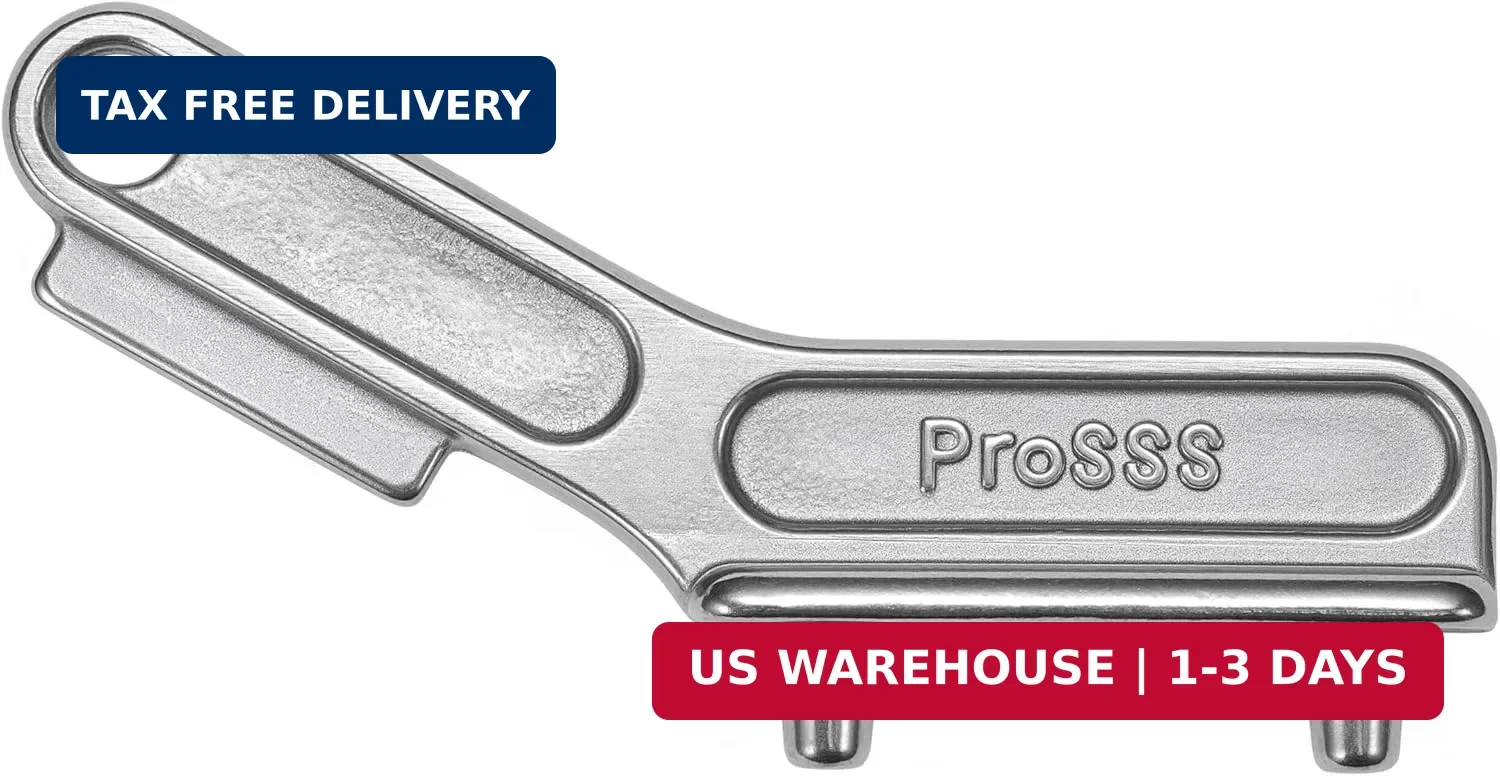 1PCS Marine Grade 316 Stainless Steel Deck Fill Key – Polished Boat Gas Cap Key