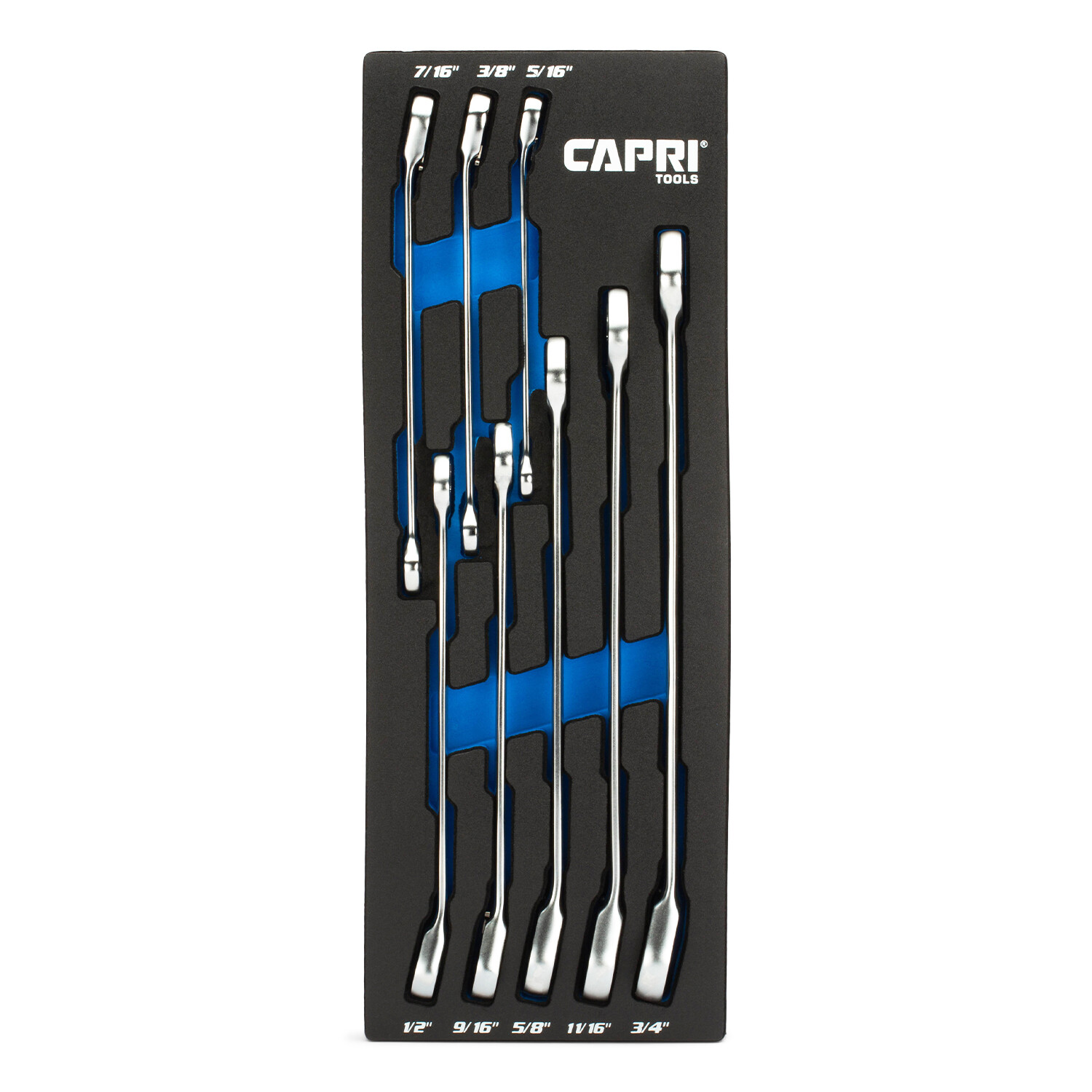 Capri Tools 120-Tooth Ultra-Smooth Reversible Ratcheting Wrenches Set, SAE