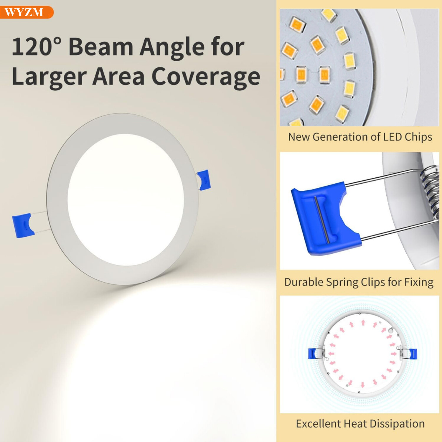 6” Ultra-thin Canless LED Recessed Downlight – 12 Watts CRI90 -ETL cETL Listed