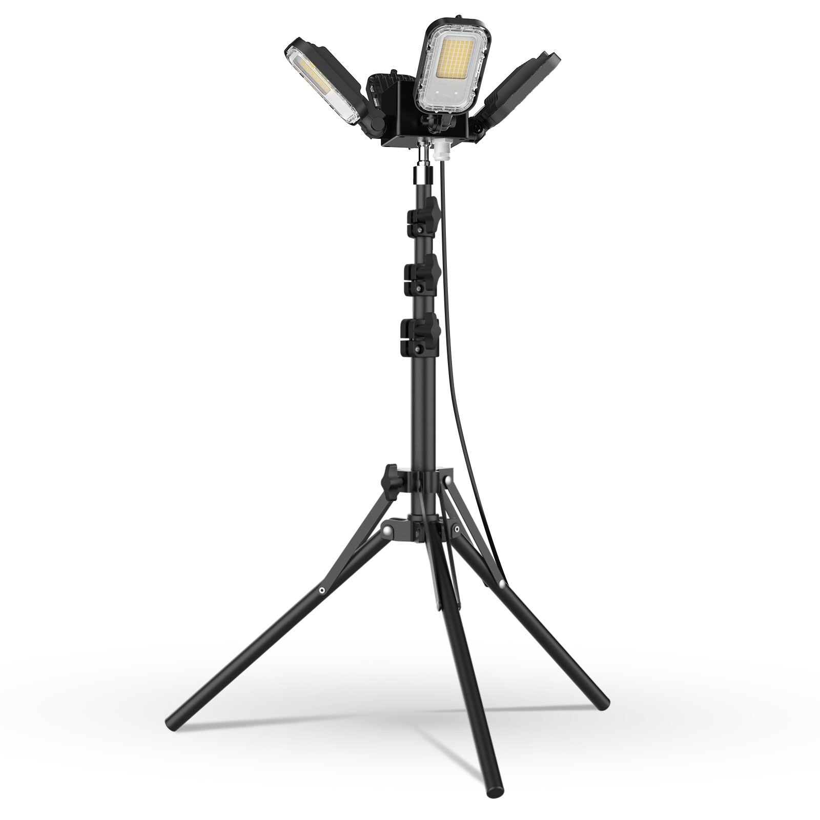 SANSI LED Work Light 100W Dimmable 4 Adjustable Heads 15000LM Tripod