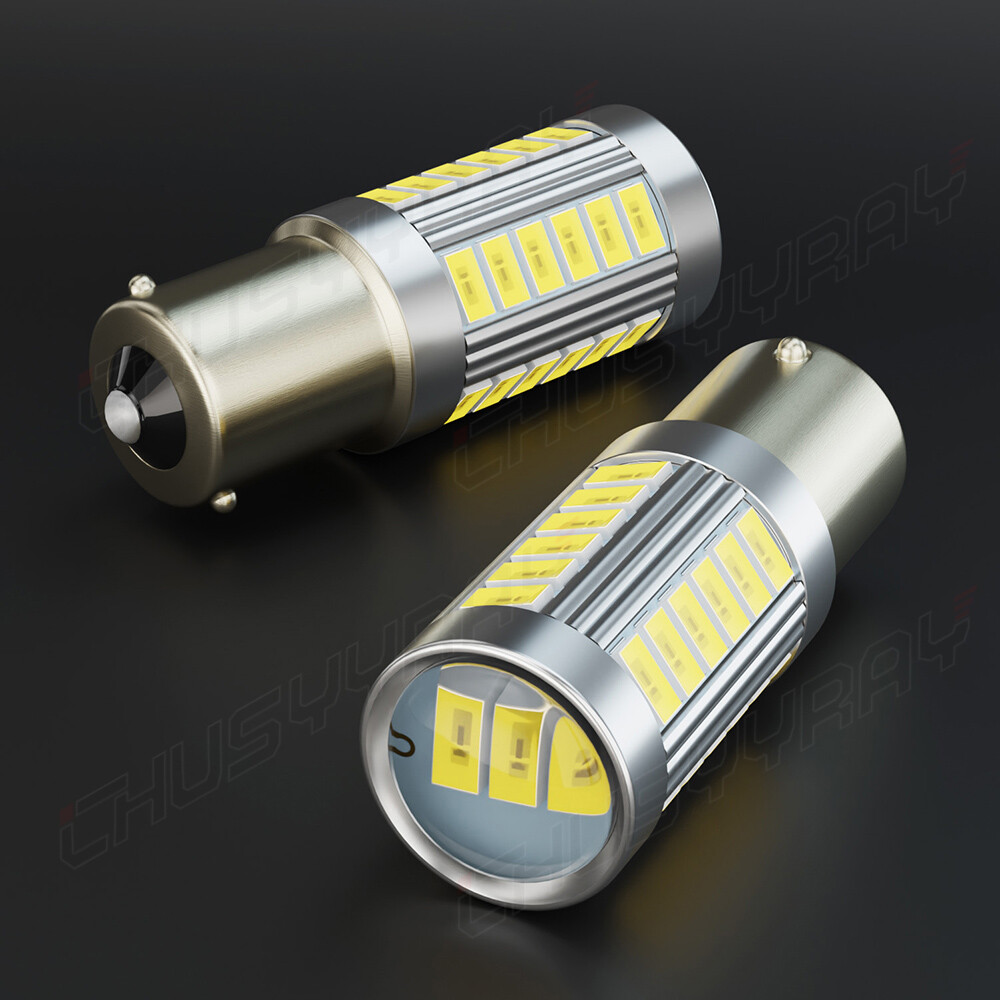 2X 1156 LED Reverse Light Canbus Error Free 110W Backup Bulbs 6000K Xenon White