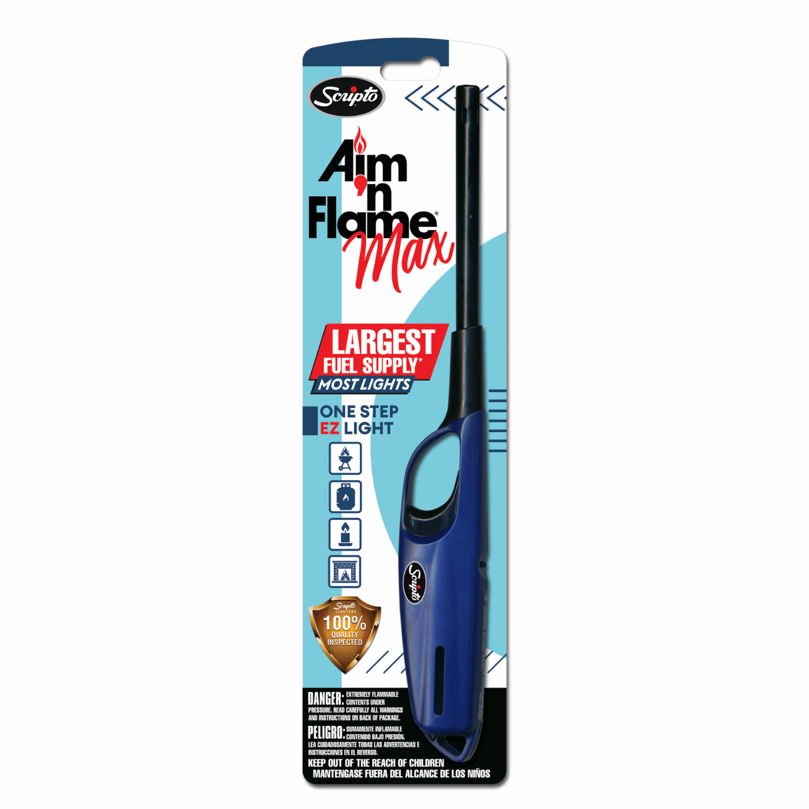 Flame Scripto Lighter Pack Aim Multi Purpose Multi-Pur(Random Color) [PACK of 3]
