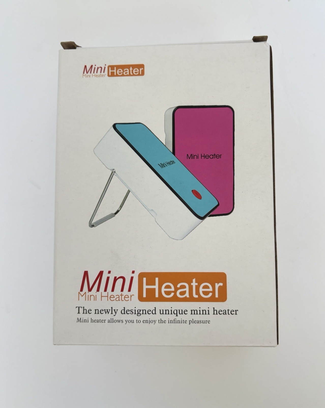 New Black Mini Electric Desktop Heater – 110V, 60Hz, 50db, Strong Heat, Compact