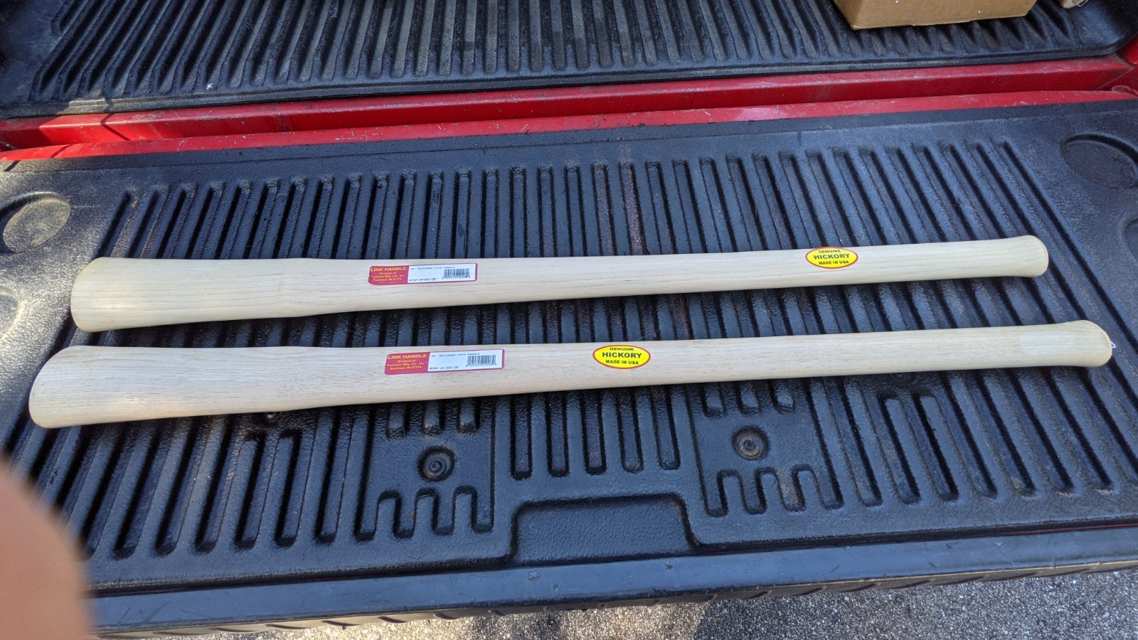 2 HICKORY 36″ Railroad Mining Coal Clay PICK AXE HANDLES Lot Of 2
