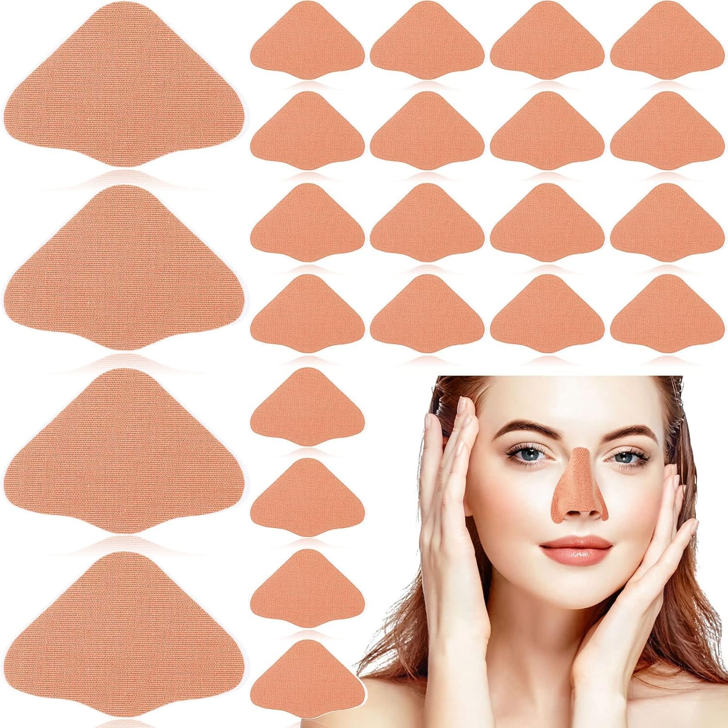 24 Set Sun Protection Nose Patch UV Protection Nose Cover for Men Women Sports
