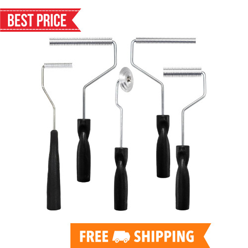 Fiberglass Roller Tools Kit Set of 5, Bubble Paddle Tool Fiberglass Resin Repair