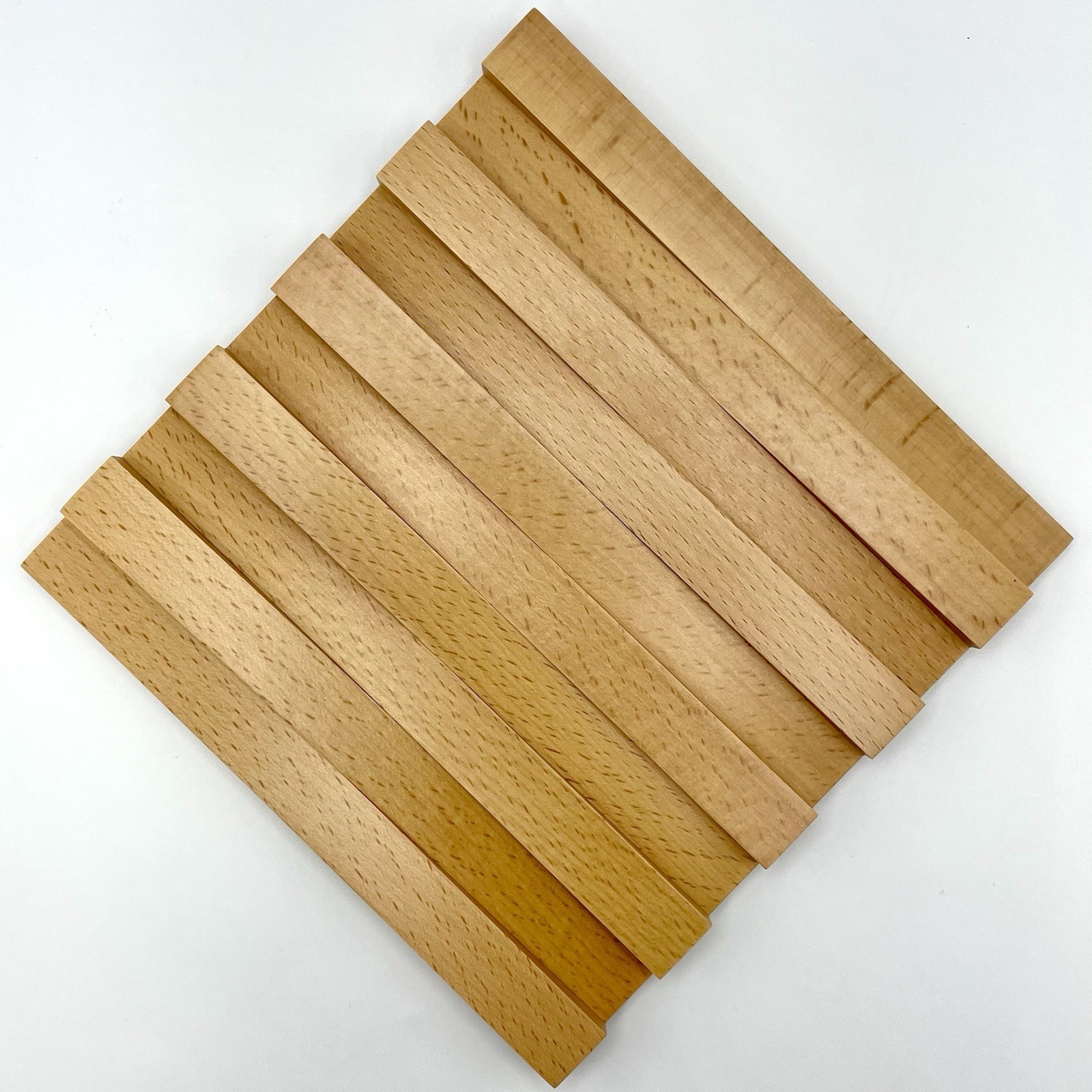 Artelegno Italian Crafted Solid Beech Wood 8” Modern Square Lacquered Trivet