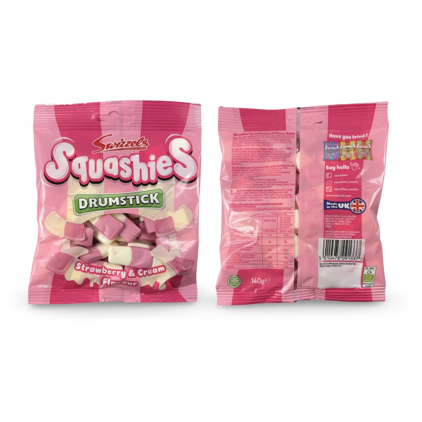 Swizzels Squashies Imported Candy – 100 g Bag | Choose Flavor | Soft & Squishy S