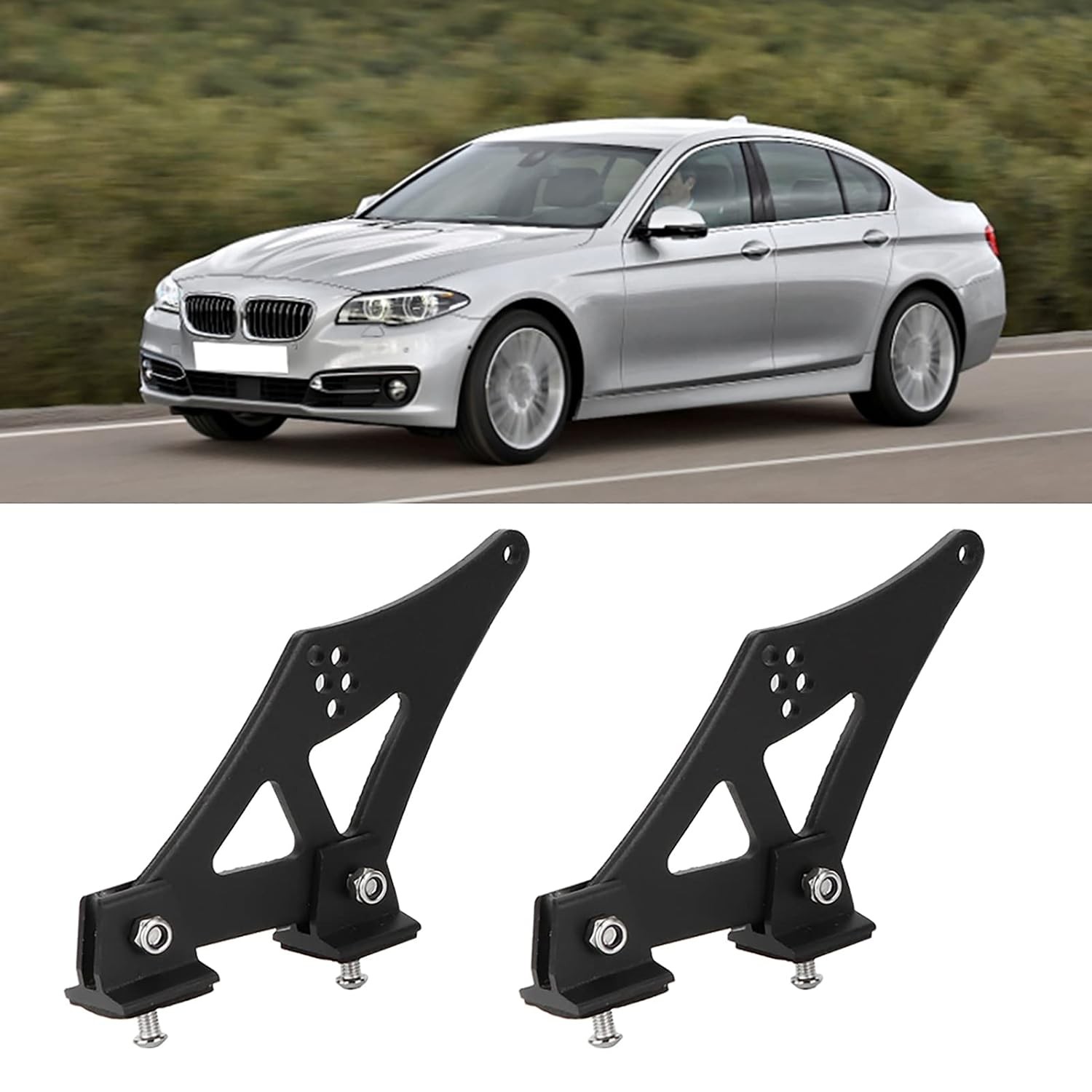 Universal Car Spoiler Mounting Brackets 11cm/4.3in – CNC Aluminum Alloy Rear Win
