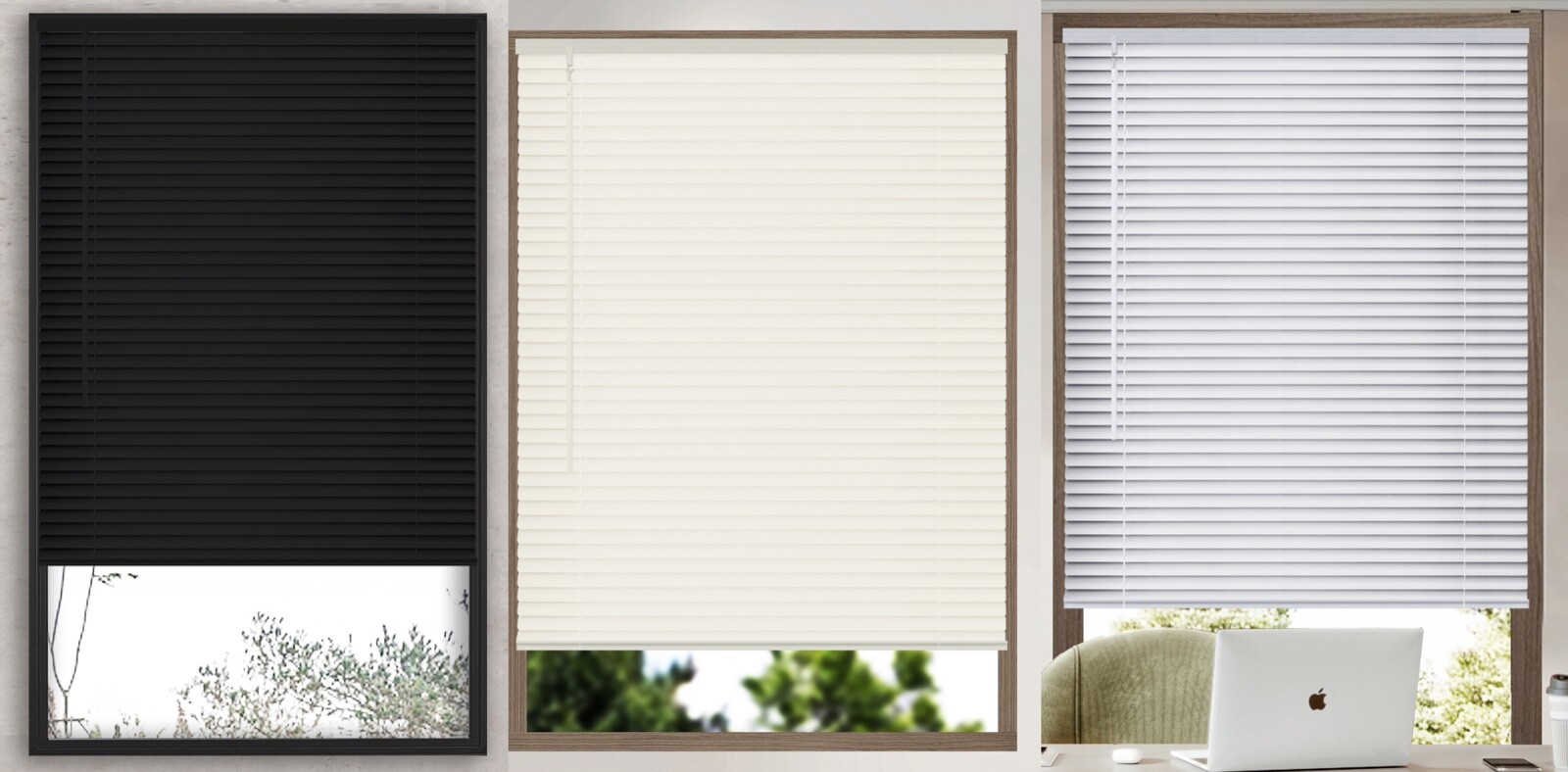Window Shades – Cordless Mini Blinds Ajustabel to 64″ Long – 20″ Wide – 44 Inch
