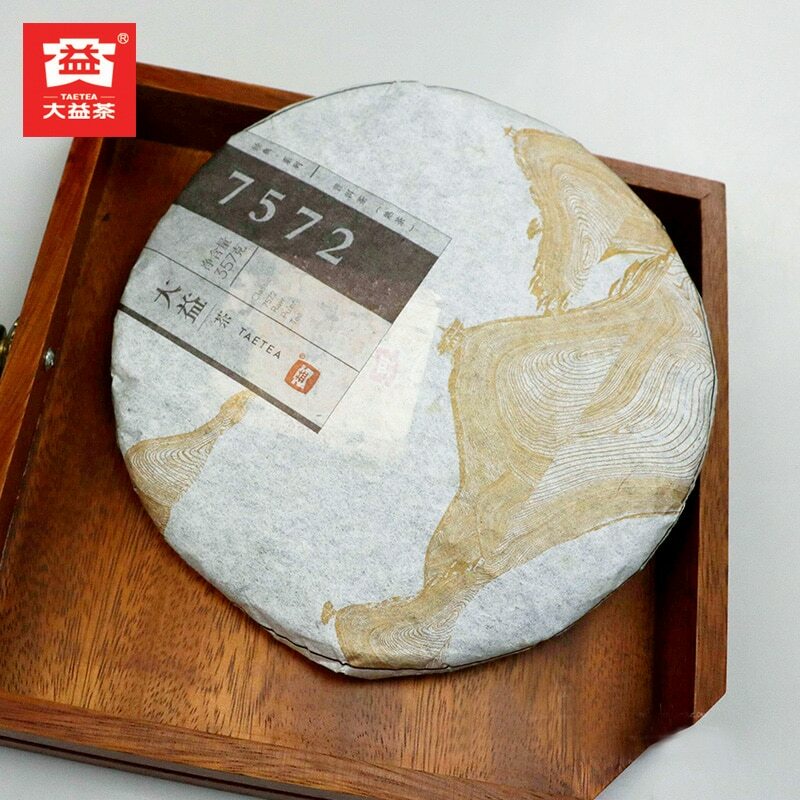 357g TAETEA Dayi 7572 Shu Puer Chinese 100% Authentic Ripe Puerh Tea Health Care