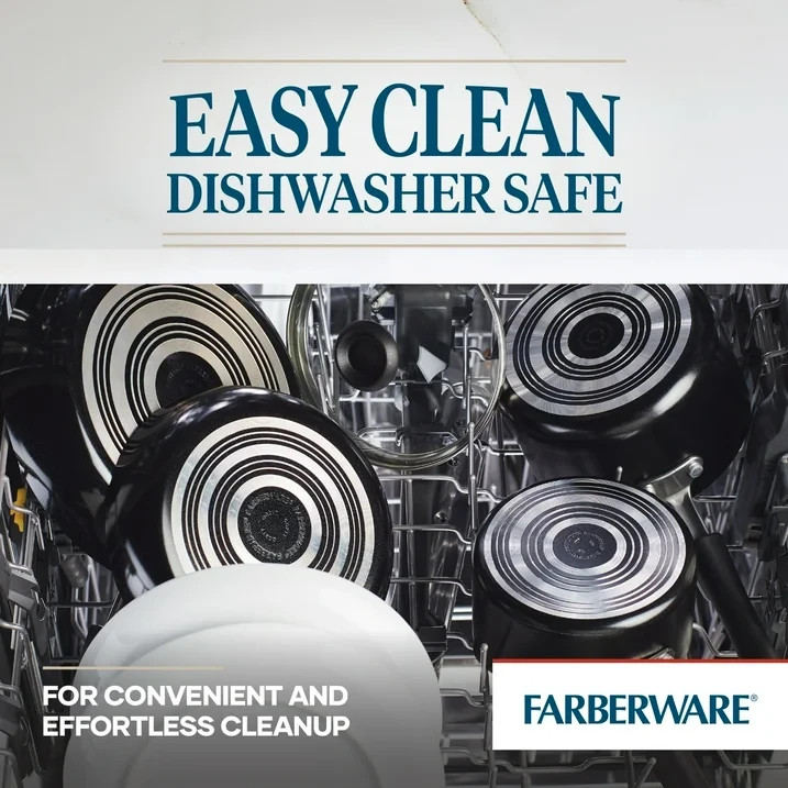 Farberware Easy Clean Griddle Pan – 11 Inch Nonstick Grill Pan, Dishwasher Safe,