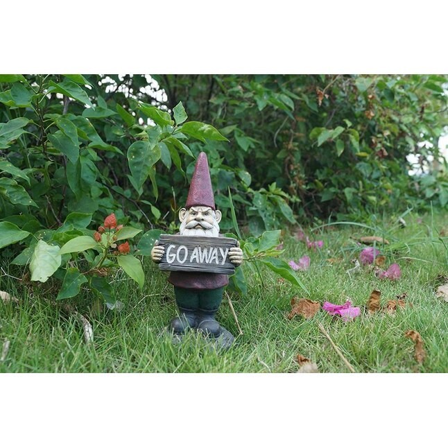 9.3-in H x 3.4-in W Red Gnome Garden Statue
