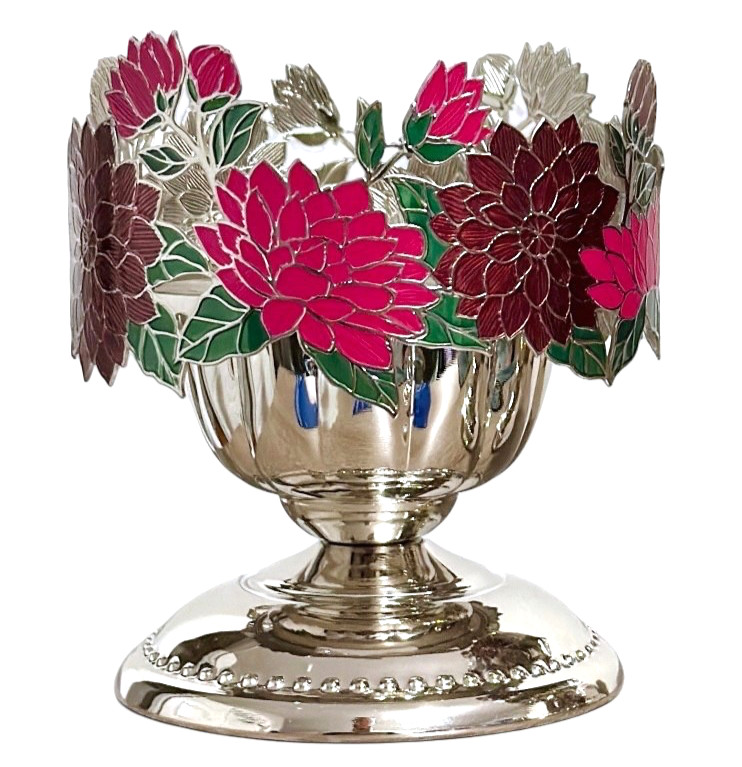 Bath & Body Works DAHLIAS 3-Wick Pedestal Candle Holder – NEW!