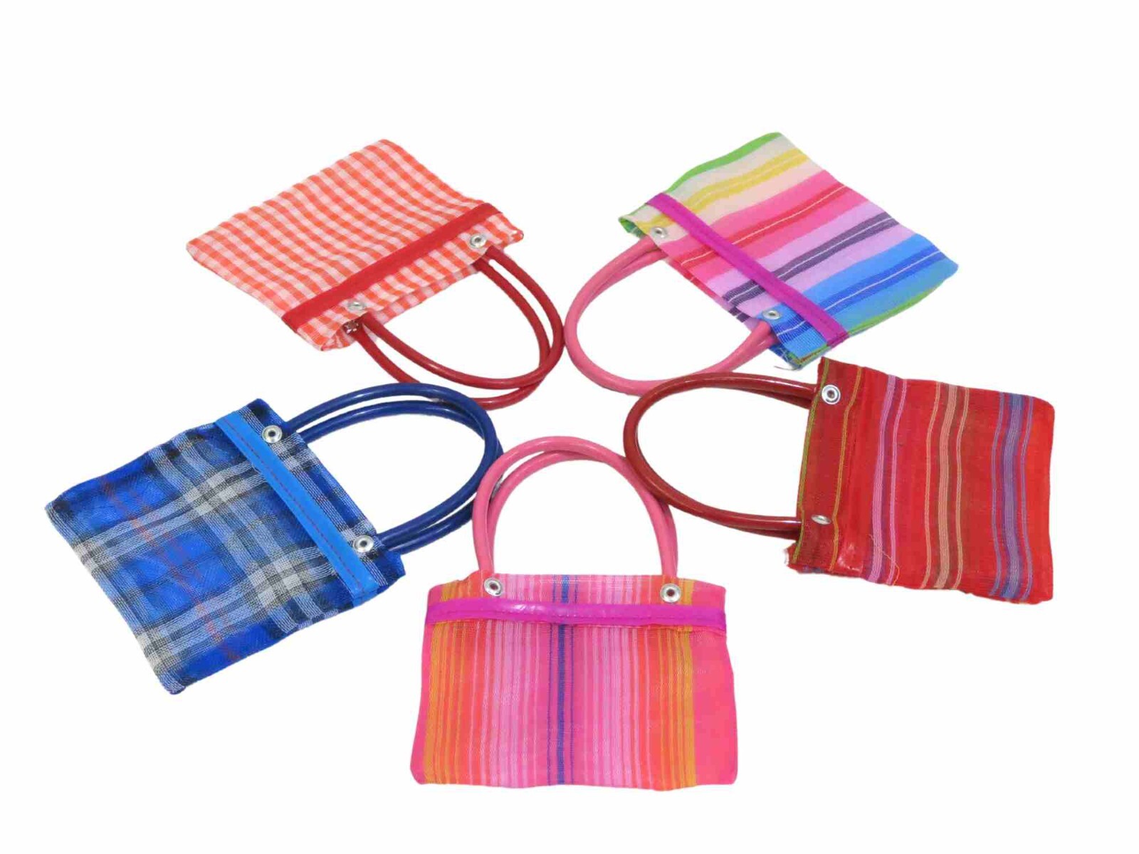 5 Pack Mini Mexican Mercado Tote Bags ( ‘5×8’ )