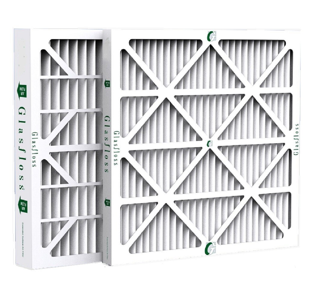 4″ Inch Glasfloss ZL MERV 10 Pleated Air Filters for AC & Furnace. Case of 6