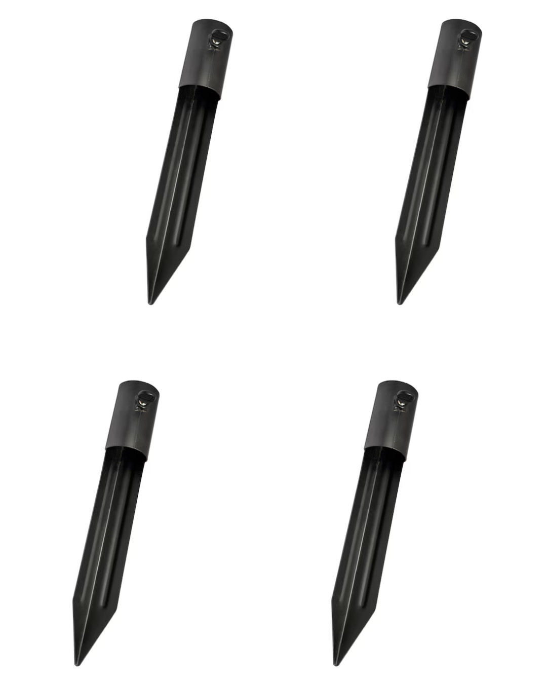 TIKI Brand Torch Stake Fits Up 1.25-In Diameter Metal Outdoor Torch Holder 4 Pk