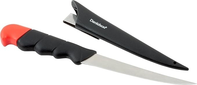New Danielson Floating Stainless Steel Fillet Knife 6″ FK6F with sheath