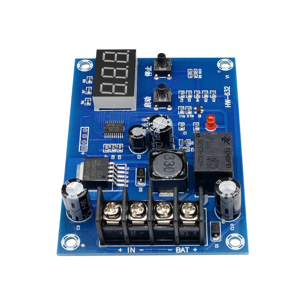 12V – 24V Battery Charge Controller Protection Module w/ LED Voltmeter XH-M603