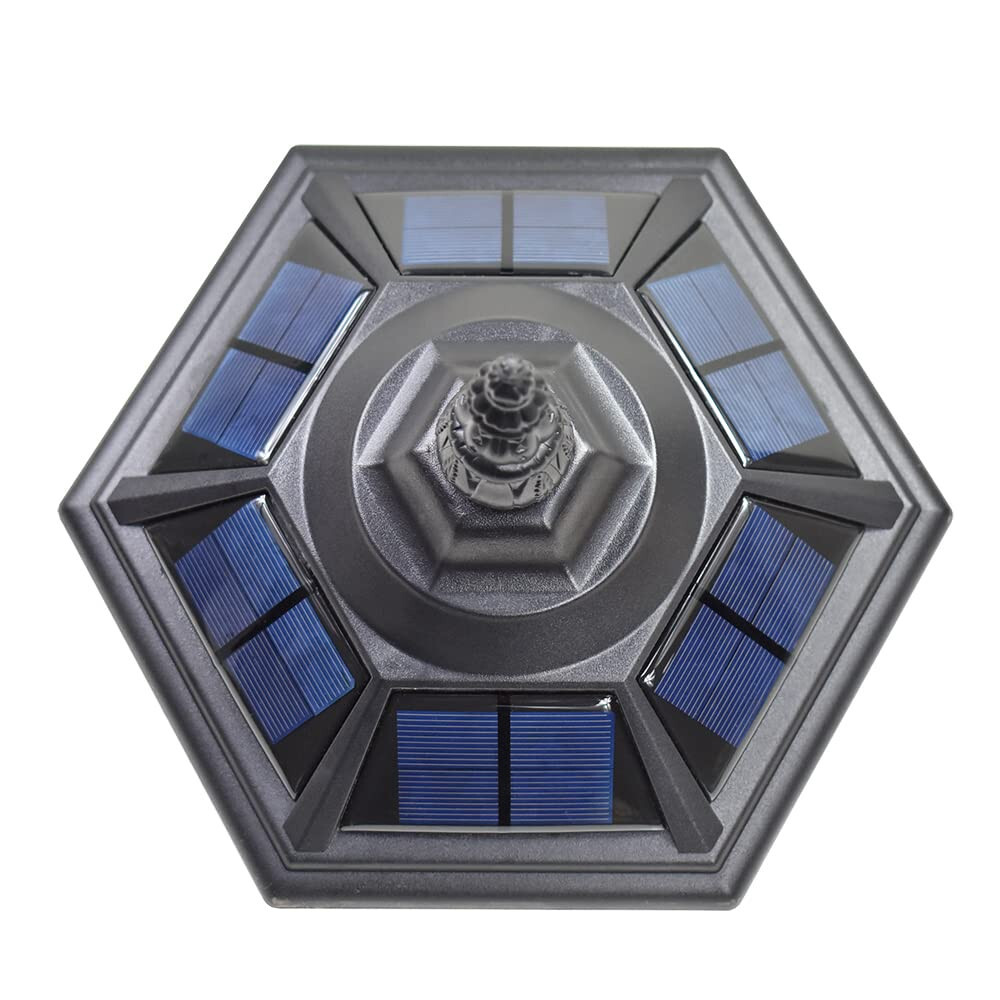 2 Outdoor Solar Post Light Lamp Lantern 6×6 LED Deck Cap Fence Path Vinyl Garden