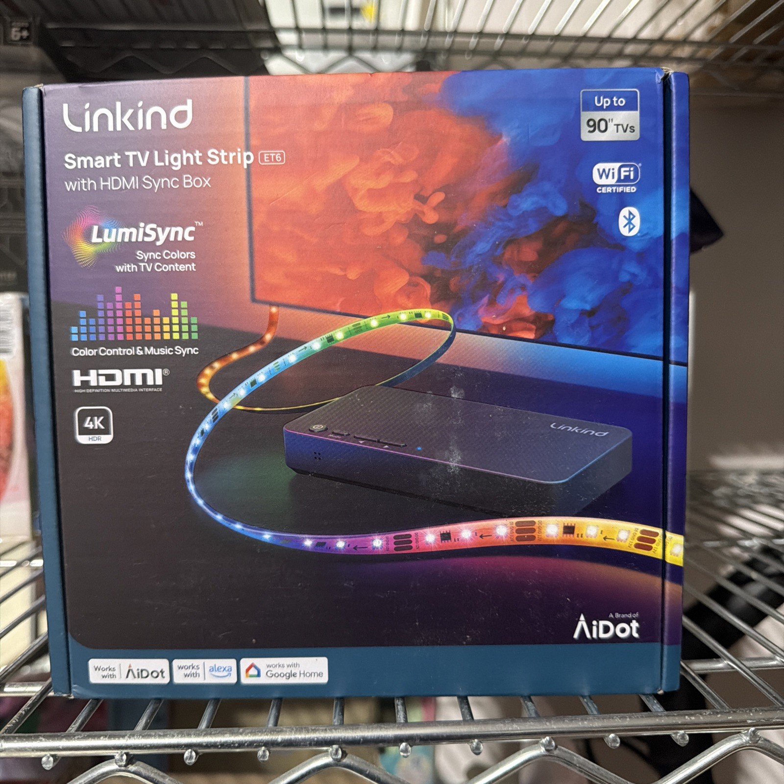 Linkind Smart TV Light Strip w/ HDMI Sync Box 90″ (LS0600116267) SHIPS FREE 🔥