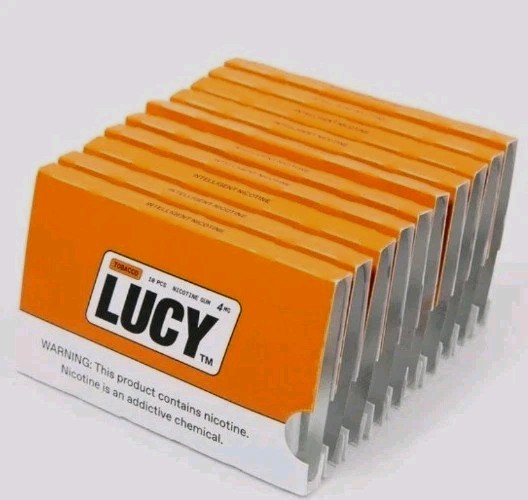 Lucy Gum 2mg 100 Ct [10 packs of 10] Quit Smoking Cessation Expresso