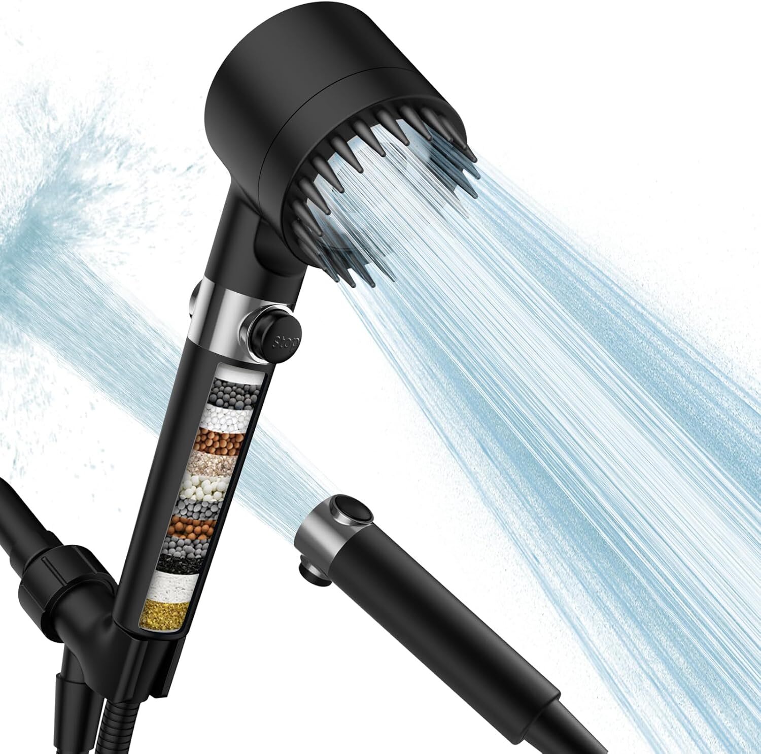 FEELSO High Pressure Shower Head with Handheld Spray Combo, Filtered ShowerHead