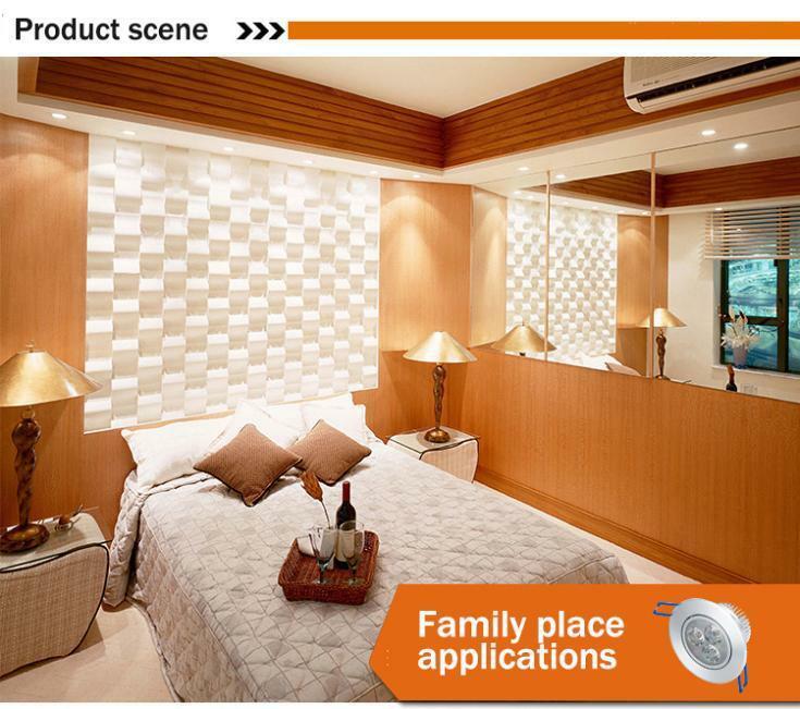 3W 3 Leds LED Downlight Recessed Ceiling Light LED Lamp Spotlight 12V AC85-265V