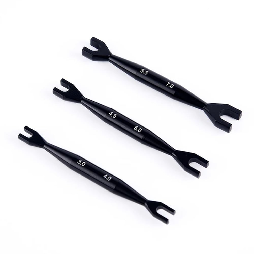 3pcs Aluminum Alloy Wrench 34mm 4.55mm 5.57mm Double End Universal Spanner Op…