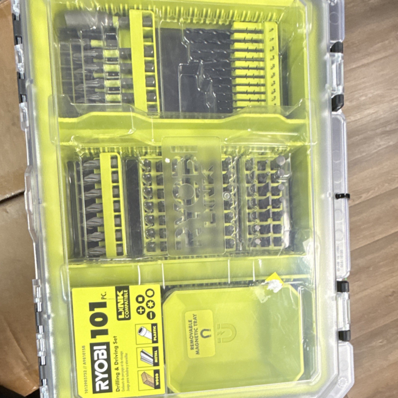 Ryobi 101pc Steel Drilling & Driving Drill Bit Set w/ Case Black/Yellow