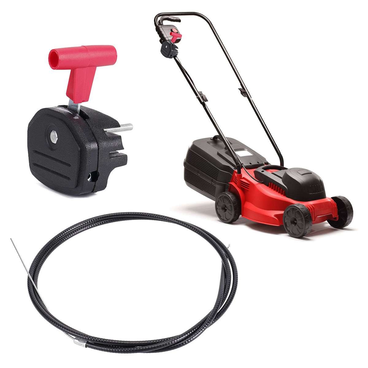 56in Throttle Cable with Handle for Push Lawn Mower Control Lever Replacement US