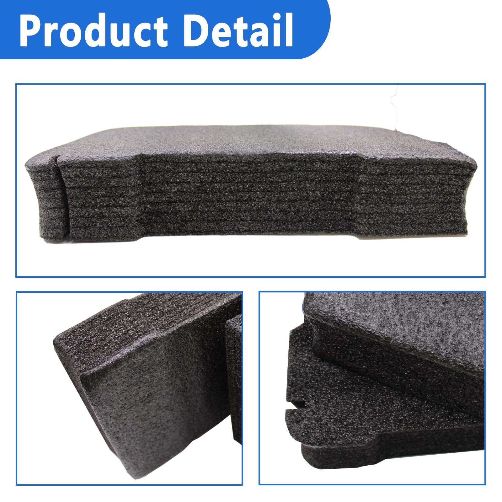 2 PCS Econo Foam Inserts for Milwaukee Packout Tool Box Organizer 48-22-8430