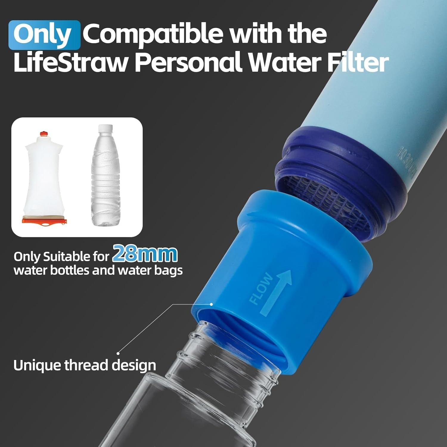 Portable Water Filter Adapter Kit: Compact Solution for Easy Hydration Outdoors