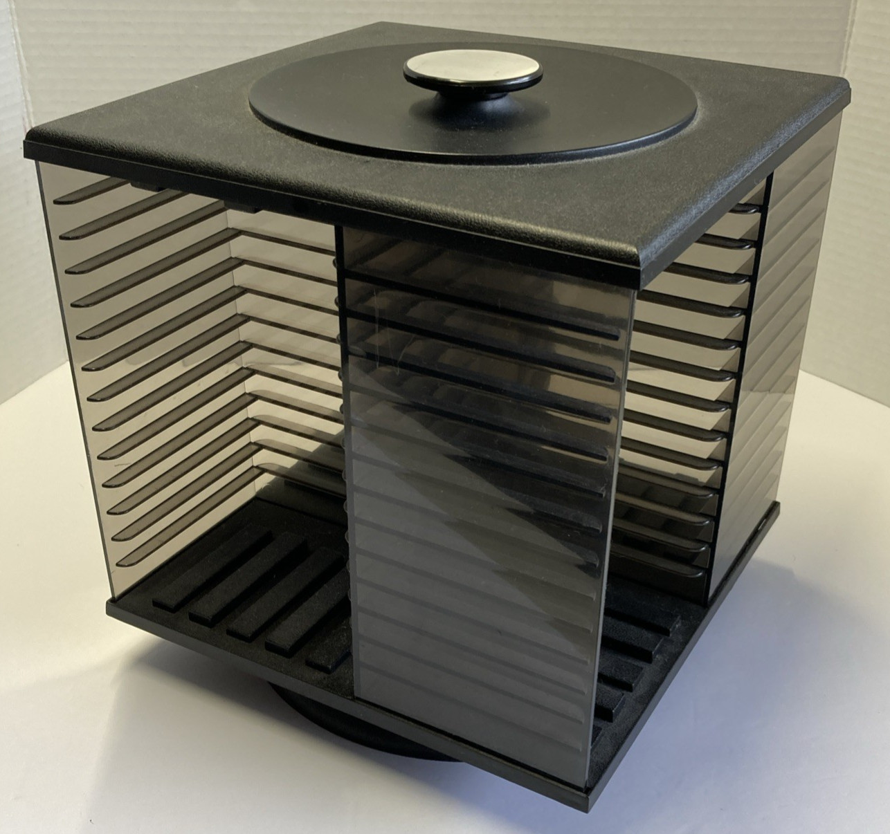 Retro 56 CD Spinner Spinning Carousel Storage Holder Revolving Tower Stand CUBE