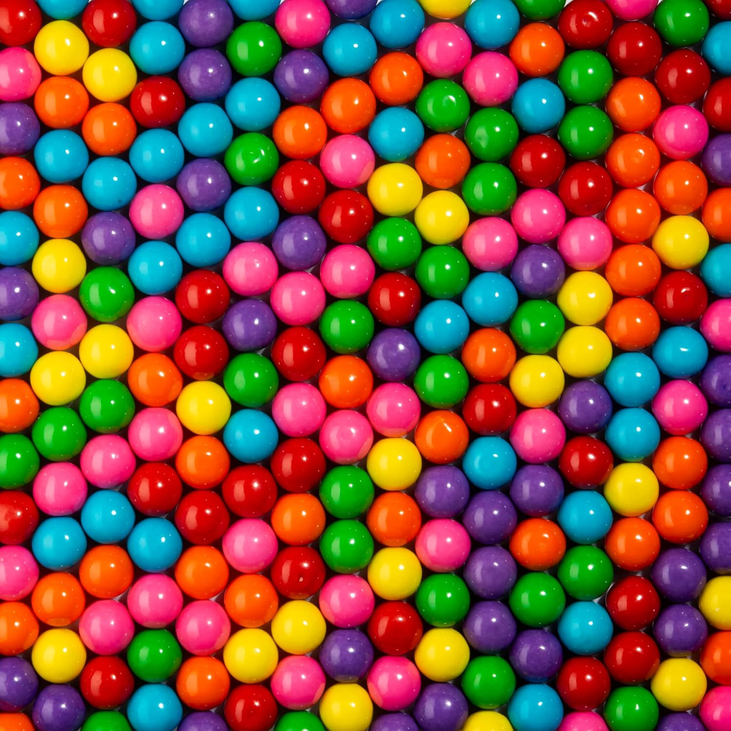 – Assorted Gumballs – 1 Inch – Approximately 113 per 2Lb Bag – Bulk Assorted Can