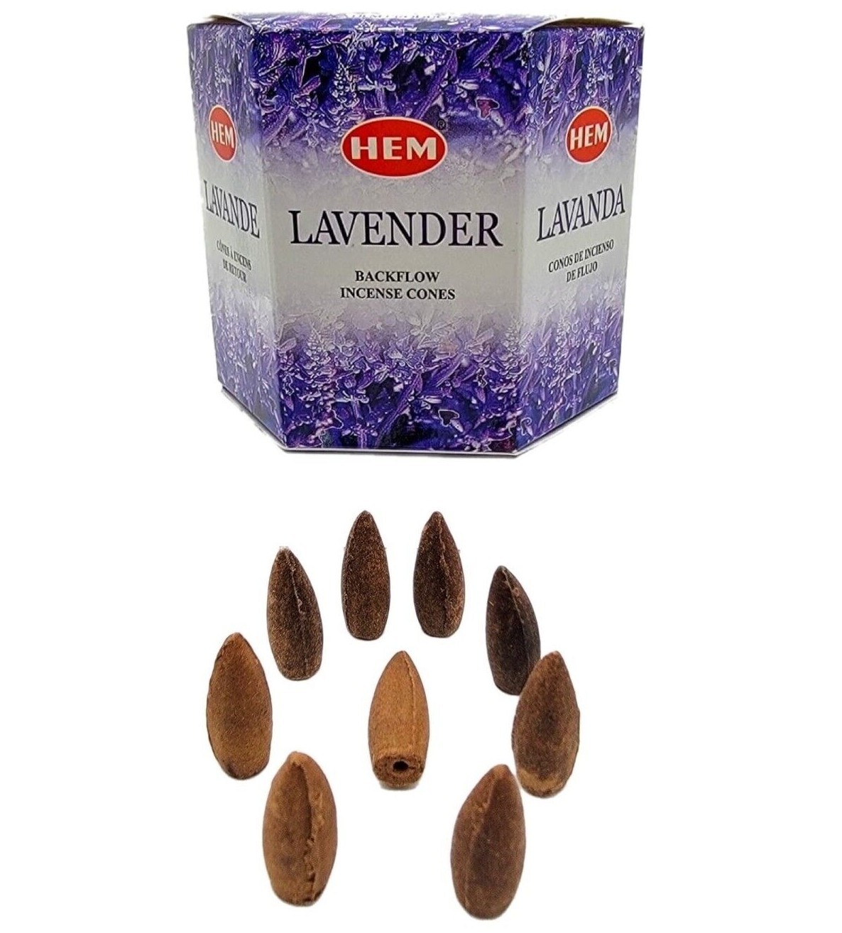 Hem Lavender Backflow Waterfall Incense Cones – Free Shipping!