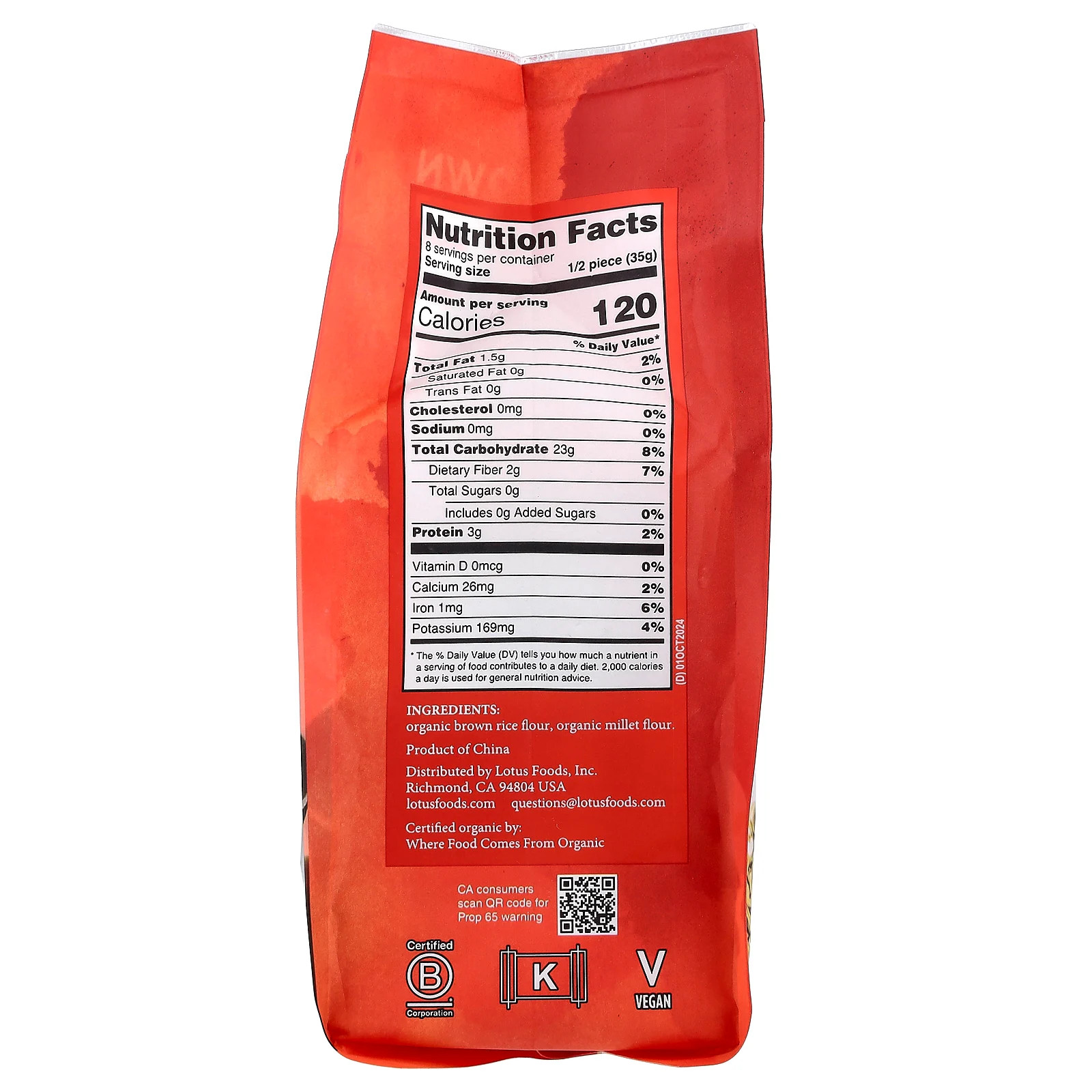 Organic Millet & Brown Rice Ramen, 4 Packs, 10 oz (283 g)