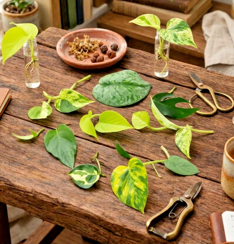 Plant Bundle 10 Rare Houseplants Pothos Monstera Succulent Cuttings Mystery Box