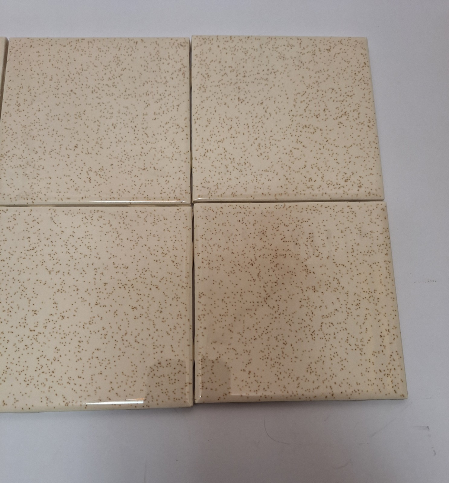 10 VTG American Olean 4-1/4″ Tile Buckwheat Glossy 46 PLN 0046441P Shade T USA