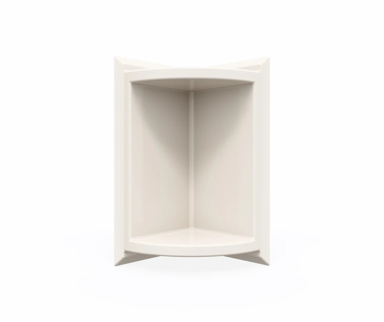 Swanstone SS7211-018 Corner-Mount Solid Rectangular Soap Dish White Bisque New