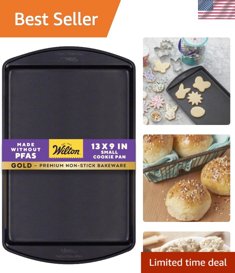 Gold Non-Stick Baking Sheet 13 x 9 in – PFAs Free, Oven Safe to 450 F