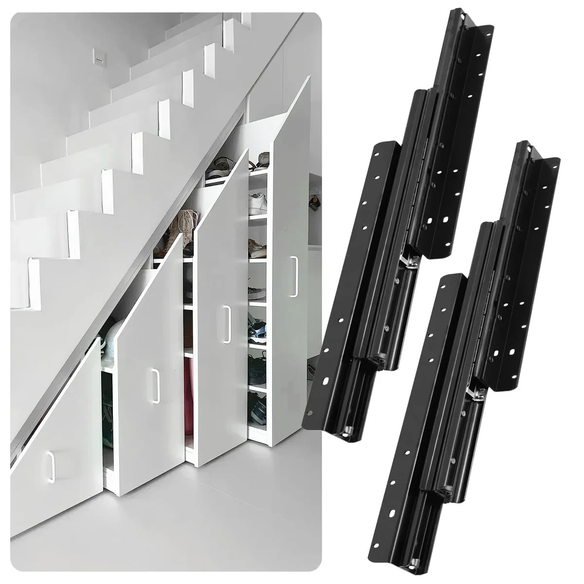 YJINGRUI 32” Undermount Drawer Slides 260lb Heavy Duty Full Extension Rails