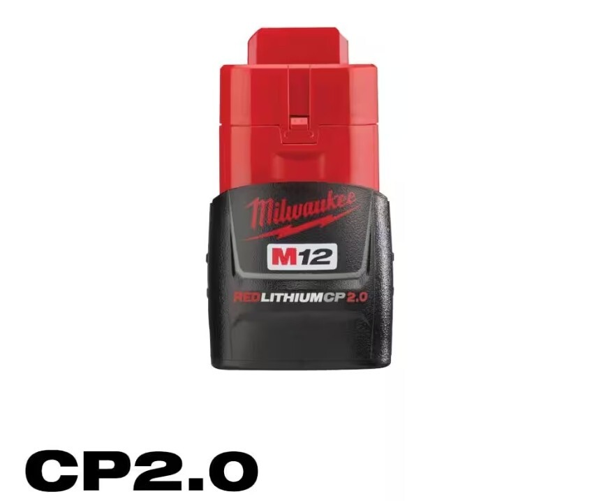 New Genuine Milwaukee M12 48-11-2420 2.0 AH Battery CP 12V 12 Volt