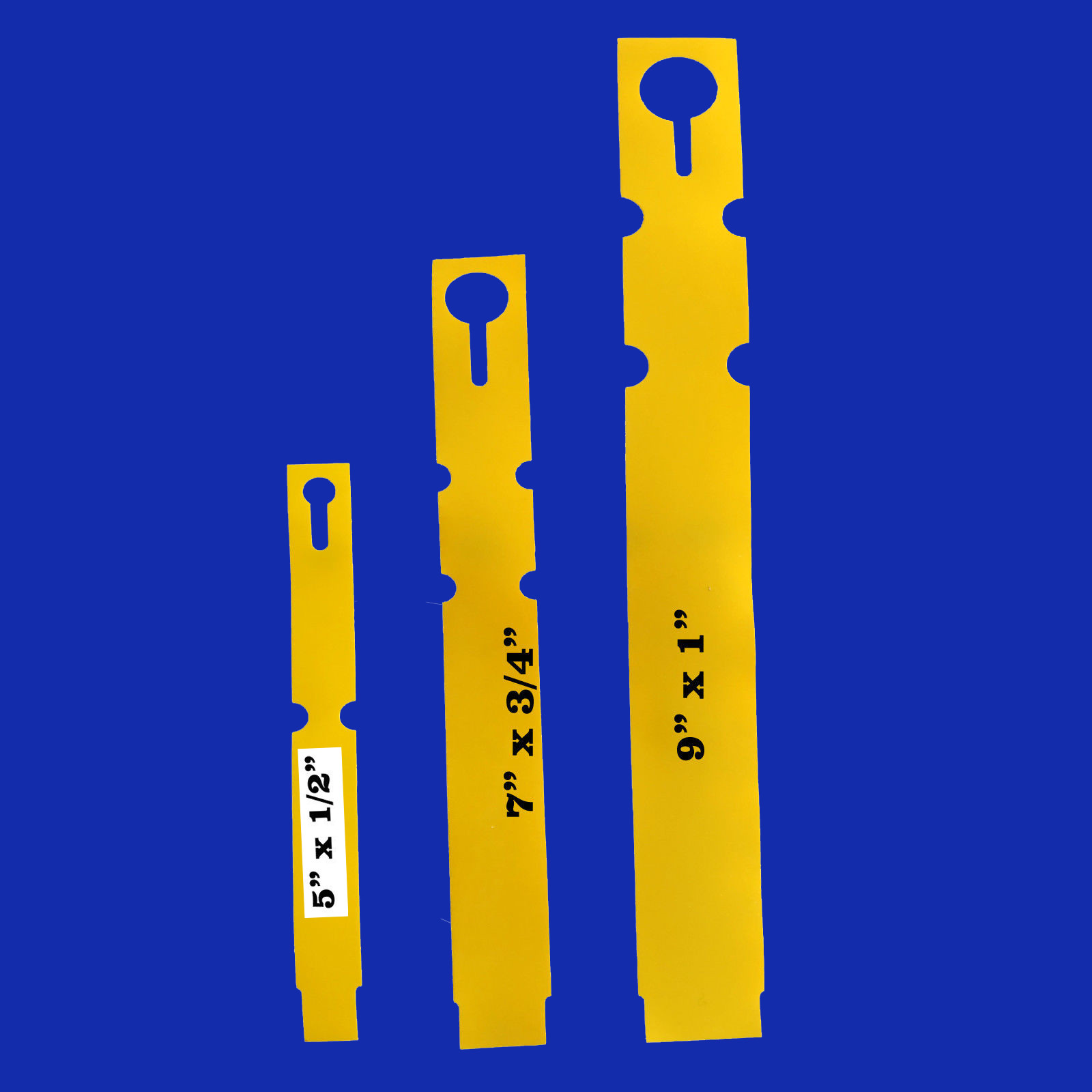Set of 100 Yellow wrap around Plastic Thermal plant labels 5″ 7″ 9″ Nursery Tree