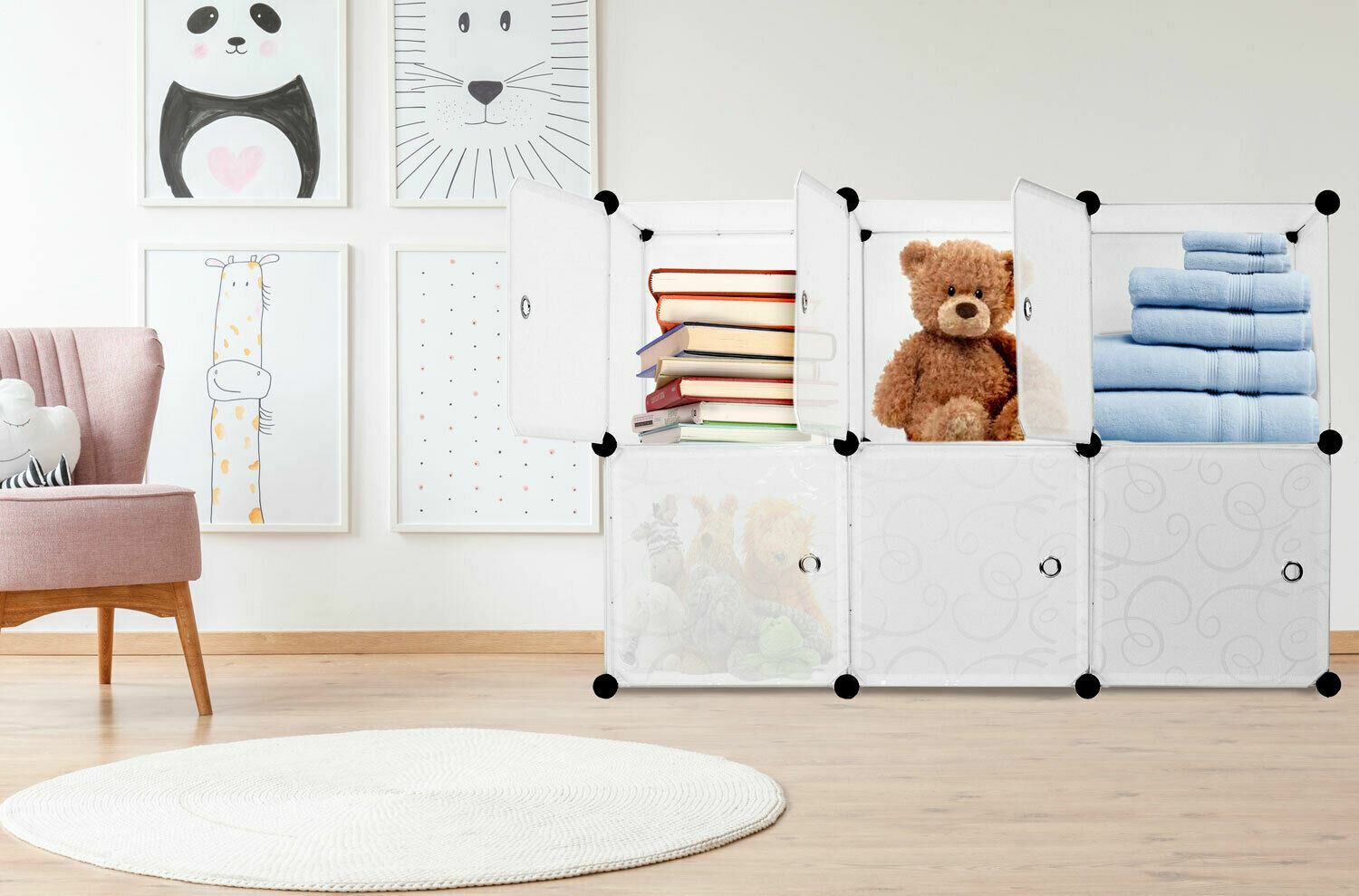 Work-It! Cube Storage Organizer – 6 Cubes