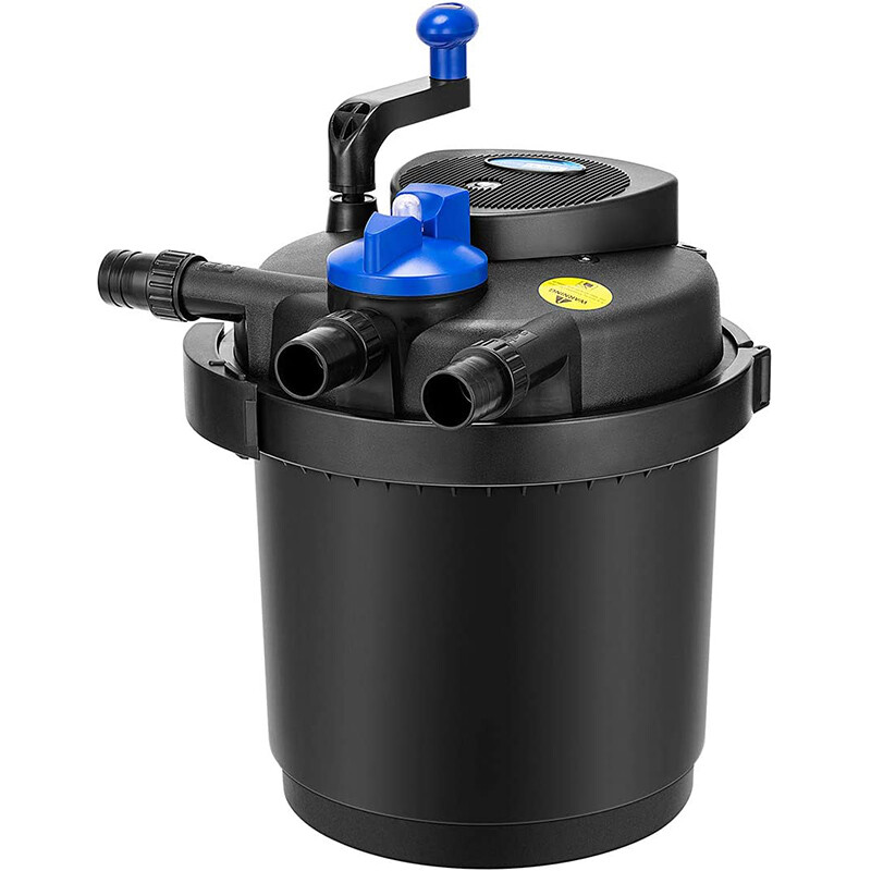 Pond Pressure Bio Filter 1600GAL W/ 13W UV Sterilizer Light 6000 L/H Koi Water