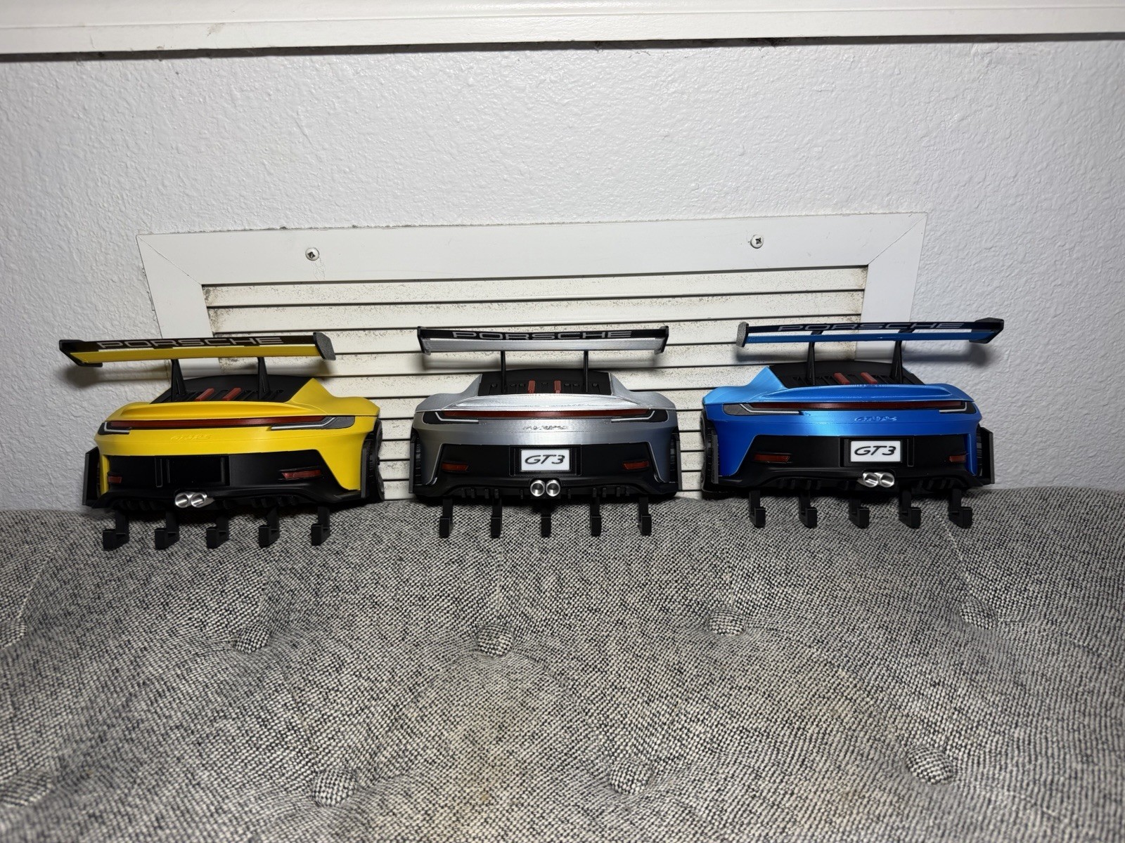 Porsche GT3 Car Shape Wall Mounted Key Hook Rack Multicolor Hanging