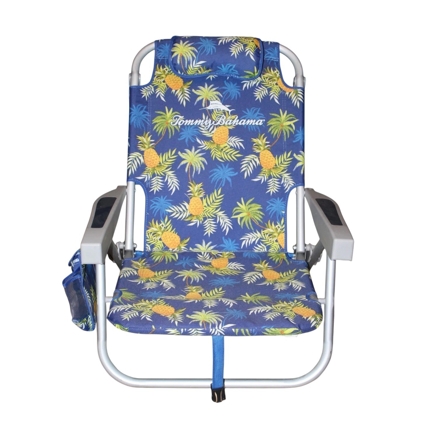 Tommy Bahama Beach Chair Pineapple Lay Flat Multi Position Backpack Chair