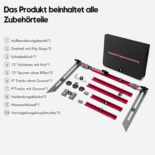 Stair Tread Template Tool – Upgrade Stair Tread Gauge – Accurate Stair Tread